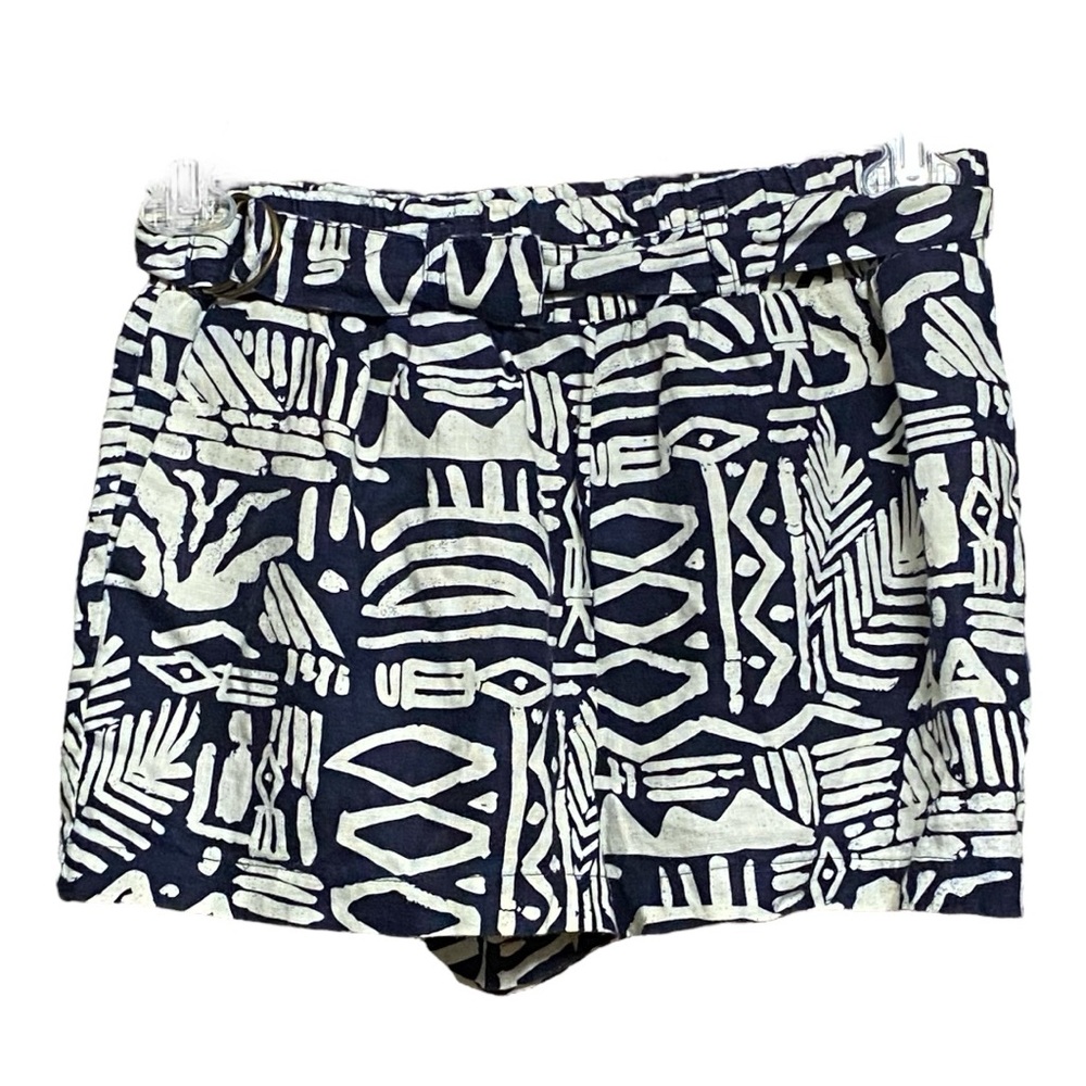 Forever 21 Navy and White Patterned Women Short Shorts S